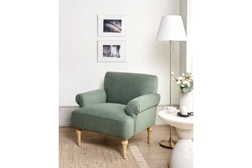 Fåtölj Fredros - Grönt, ljust trä - Möbler - Fåtölj & stolar - Fåtölj