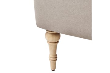 Fåtölj Fredros - Taupe, ljust trä - Möbler - Fåtölj & stolar - Fåtölj