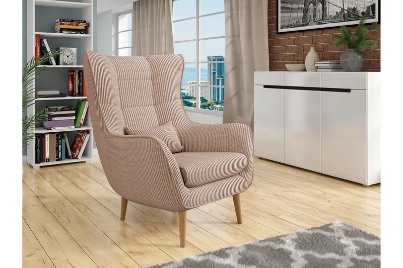 Gabi Fåtölj - Rosa - Möbler - Fåtölj & stolar - Fåtölj - Öronlappsfåtölj