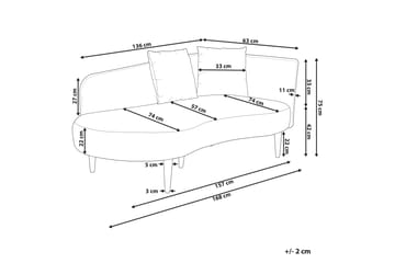 Gabriell Schäslong 168 cm Höger - Beige - Möbler - Fåtölj & stolar - Fåtölj - Liggfåtölj