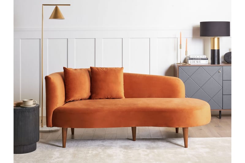 Gabriell Schäslong 168 cm Vänster - Orange - Möbler - Fåtölj & stolar - Fåtölj - Liggfåtölj