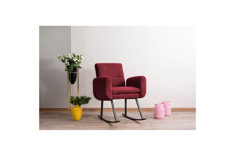 Gungfåtölj Hedhehope - Maroon - Möbler - Fåtölj & stolar - Fåtölj
