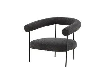 Hökåsen x Josefin Lustig Fåtölj - Svart/Mörkgrå - Möbler - Fåtölj & stolar - Fåtölj