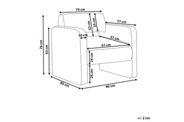 Fåtölj Hallsberg - Beige - Möbler - Fåtölj & stolar - Fåtölj