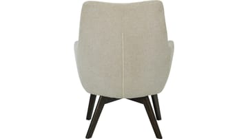 Halren Fåtölj med Fotpall i Tyg - Beige - Möbler - Fåtölj & stolar - Fåtölj - Fåtölj med fotpall