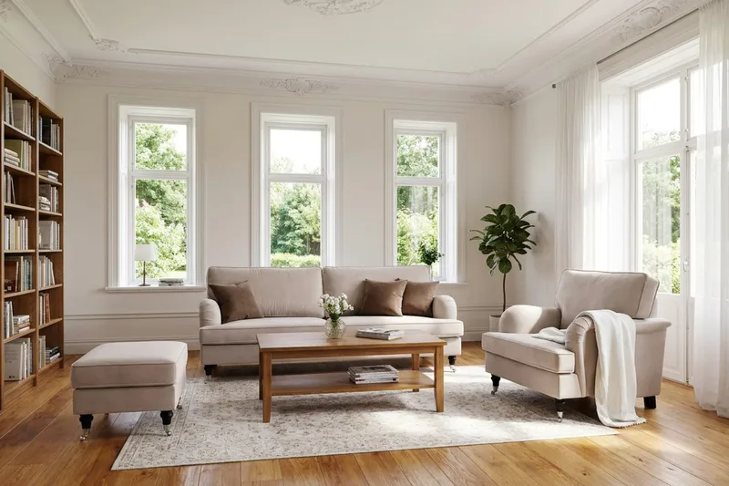 Howard Classic Fåtölj - Beige - Möbler - Fåtölj & stolar - Fåtölj - Howard fåtölj