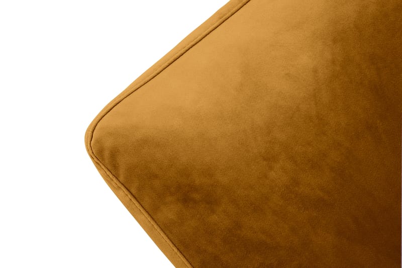 Andrew Fåtölj med Fotpall Sammet - Amber/Krom - Möbler - Fåtölj & stolar - Fåtölj - Sammetsfåtölj