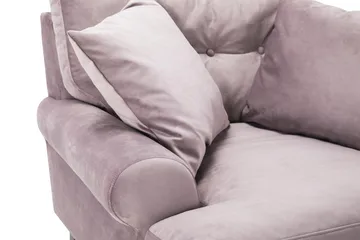 Andrew Fåtölj med Fotpall Sammet - Lila/Krom - Möbler - Fåtölj & stolar - Fåtölj - Sammetsfåtölj