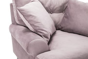 Andrew Fåtölj med Fotpall Sammet - Lila/Krom - Möbler - Fåtölj & stolar - Fåtölj - Sammetsfåtölj