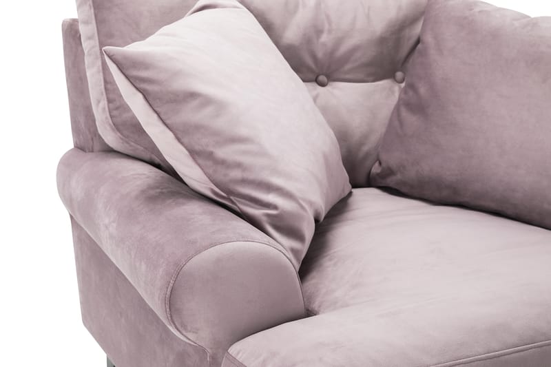 Andrew Fåtölj med Fotpall Sammet - Lila/Mässing - Möbler - Fåtölj & stolar - Fåtölj - Sammetsfåtölj