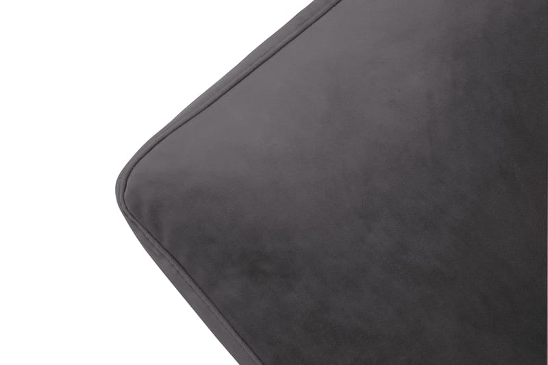 Andrew Fåtölj med Fotpall Sammet - Mörkgrå/Mässing - Möbler - Fåtölj & stolar - Fåtölj - Sammetsfåtölj