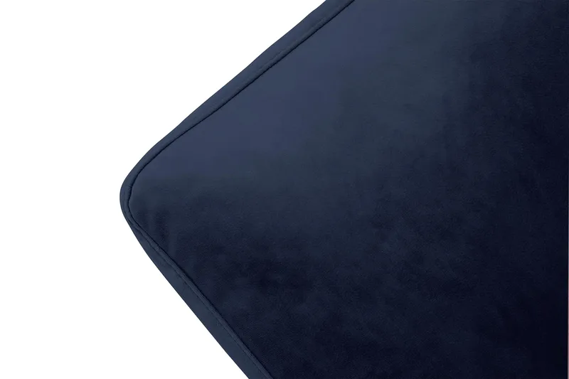 Andrew Fåtölj med Fotpall Sammet - Midnattsblå/Mässing - Möbler - Fåtölj & stolar - Fåtölj - Sammetsfåtölj