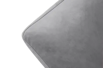 Andrew Fåtölj med Fotpall Sammet - Silvergrå/Krom - Möbler - Fåtölj & stolar - Fåtölj - Sammetsfåtölj