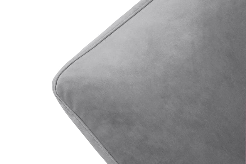 Andrew Fåtölj med Fotpall Sammet - Silvergrå/Krom - Möbler - Fåtölj & stolar - Fåtölj - Sammetsfåtölj