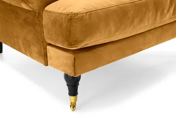 Andrew Sammetsfåtölj - Amber/Mässing - Möbler - Fåtölj & stolar - Fåtölj - Sammetsfåtölj