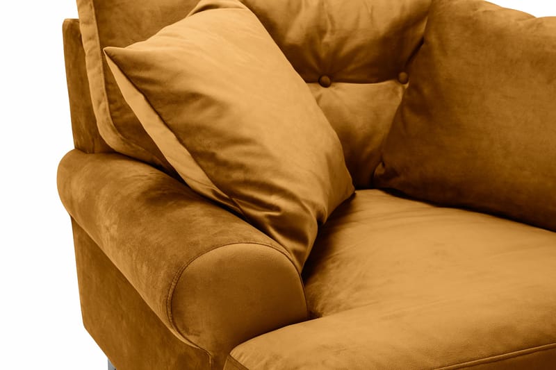 Andrew Sammetsfåtölj - Amber/Mässing - Möbler - Fåtölj & stolar - Fåtölj - Sammetsfåtölj