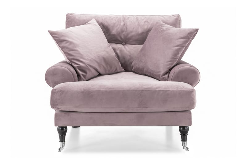 Andrew Sammetsfåtölj - Lila/Krom - Möbler - Fåtölj & stolar - Fåtölj - Sammetsfåtölj