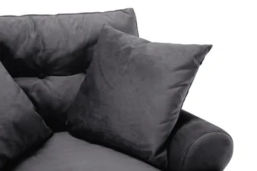 Andrew Sammetsfåtölj - Mörkgrå/Krom - Möbler - Fåtölj & stolar - Fåtölj - Sammetsfåtölj