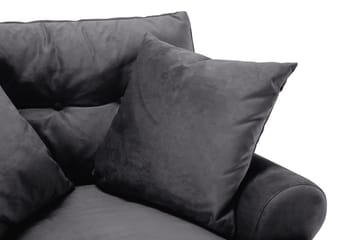 Andrew Sammetsfåtölj - Mörkgrå/Krom - Möbler - Fåtölj & stolar - Fåtölj - Sammetsfåtölj