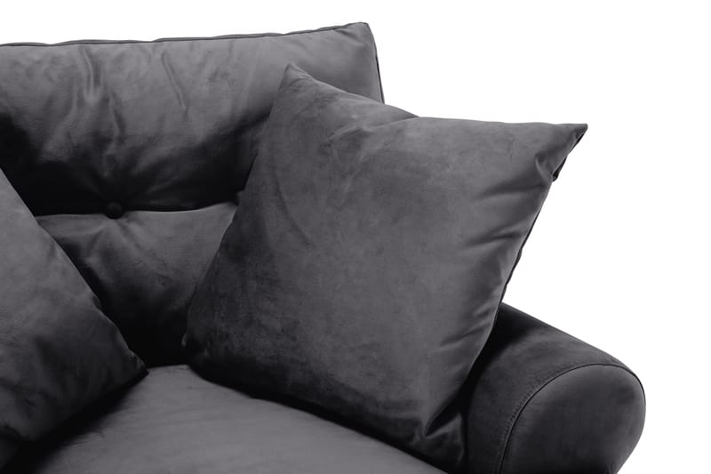 Andrew Sammetsfåtölj - Mörkgrå/Krom - Möbler - Fåtölj & stolar - Fåtölj - Sammetsfåtölj