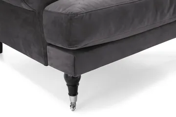 Andrew Sammetsfåtölj - Mörkgrå/Krom - Möbler - Fåtölj & stolar - Fåtölj - Sammetsfåtölj