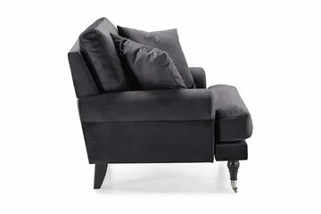 Andrew Sammetsfåtölj - Mörkgrå/Krom - Möbler - Fåtölj & stolar - Fåtölj - Sammetsfåtölj