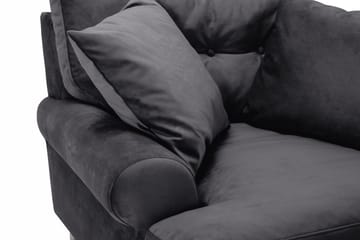 Andrew Sammetsfåtölj - Mörkgrå/Krom - Möbler - Fåtölj & stolar - Fåtölj - Sammetsfåtölj