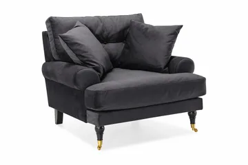 Mässingben - Mörkgrå Sammet