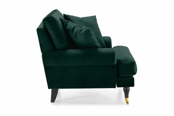 Andrew Sammetsfåtölj - Mörkgrön/Mässing - Möbler - Fåtölj & stolar - Fåtölj - Sammetsfåtölj
