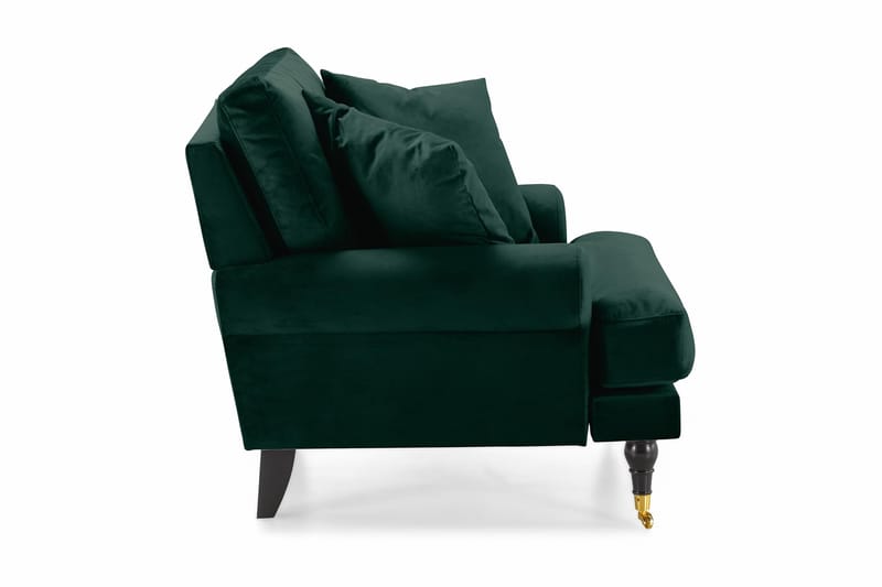 Andrew Sammetsfåtölj - Mörkgrön/Mässing - Möbler - Fåtölj & stolar - Fåtölj - Sammetsfåtölj