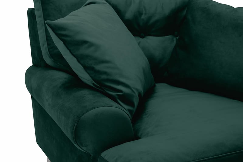Andrew Sammetsfåtölj - Mörkgrön/Mässing - Möbler - Fåtölj & stolar - Fåtölj - Sammetsfåtölj