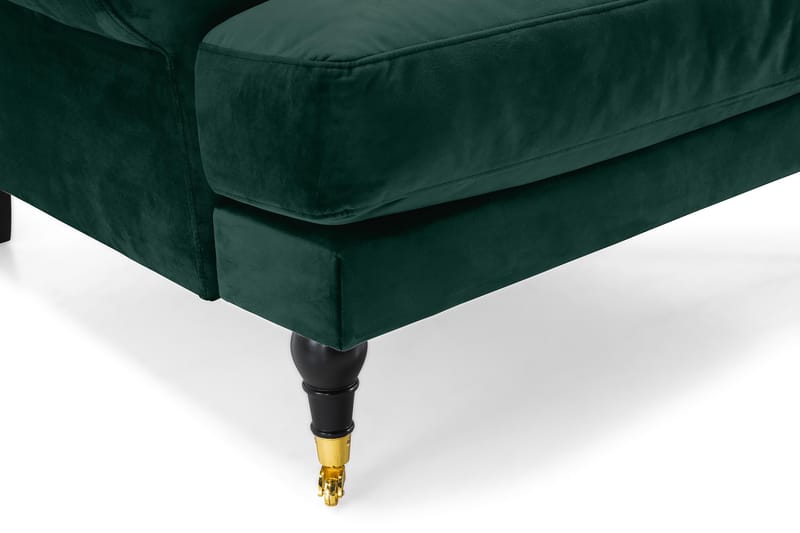 Andrew Sammetsfåtölj - Mörkgrön/Mässing - Möbler - Fåtölj & stolar - Fåtölj - Sammetsfåtölj