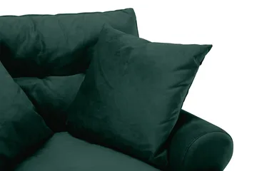 Andrew Sammetsfåtölj - Mörkgrön/Mässing - Möbler - Fåtölj & stolar - Fåtölj - Sammetsfåtölj