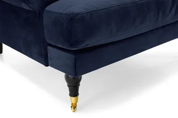 Andrew Sammetsfåtölj - Midnattsblå/Mässing - Möbler - Fåtölj & stolar - Fåtölj - Sammetsfåtölj