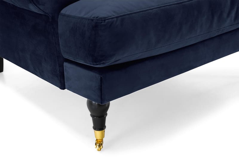 Andrew Sammetsfåtölj - Midnattsblå/Mässing - Möbler - Fåtölj & stolar - Fåtölj - Sammetsfåtölj