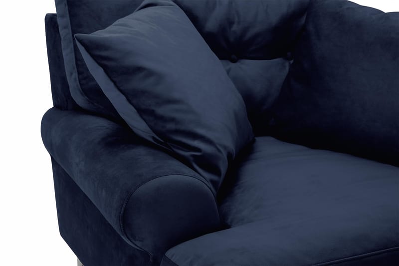Andrew Sammetsfåtölj - Midnattsblå/Mässing - Möbler - Fåtölj & stolar - Fåtölj - Sammetsfåtölj