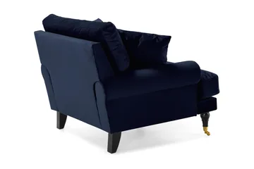 Andrew Sammetsfåtölj - Midnattsblå/Mässing - Möbler - Fåtölj & stolar - Fåtölj - Sammetsfåtölj