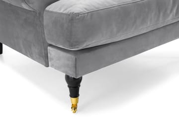 Andrew Sammetsfåtölj - Silvergrå/Mässing - Möbler - Fåtölj & stolar - Fåtölj - Sammetsfåtölj