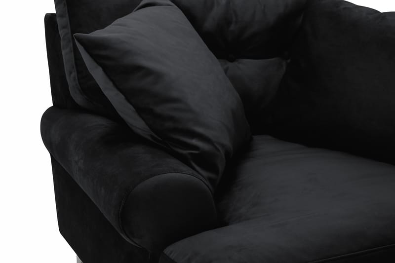 Andrew Sammetsfåtölj - Svart/Mässing - Möbler - Fåtölj & stolar - Fåtölj - Sammetsfåtölj
