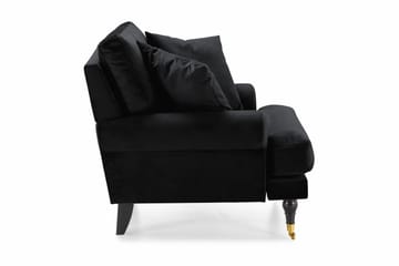 Andrew Sammetsfåtölj - Svart/Mässing - Möbler - Fåtölj & stolar - Fåtölj - Sammetsfåtölj