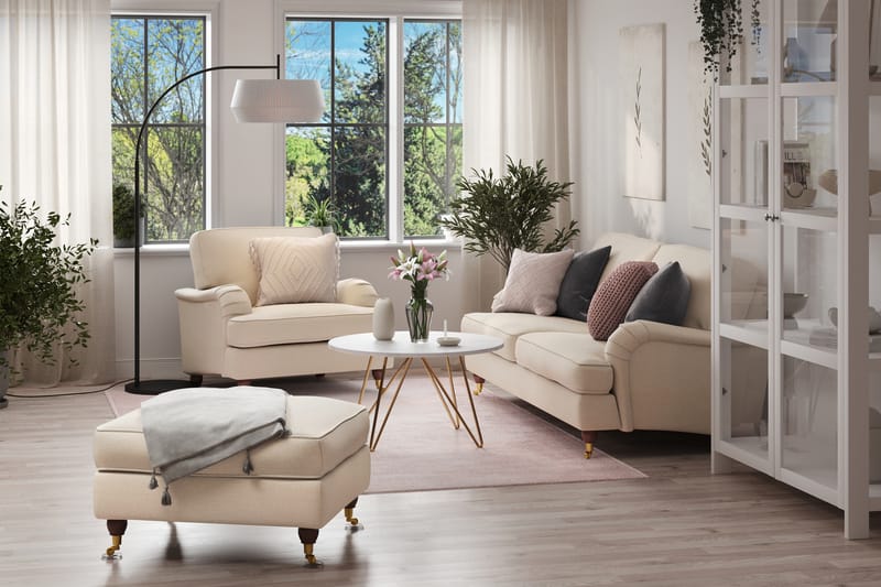 Fåtölj Oxford Lyx - Beige - Möbler - Fåtölj & stolar - Fåtölj - Howard fåtölj
