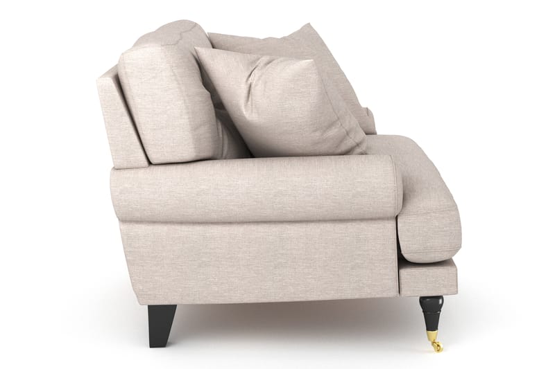 Fåtölj Webber - Beige|Mässing - Möbler - Fåtölj & stolar - Fåtölj - Howard fåtölj