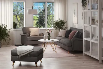 Howard Lyx Fåtölj - Mörkgrå - Möbler - Fåtölj & stolar - Fåtölj - Howard fåtölj