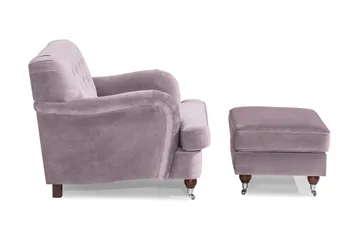 Howard Riviera Fåtölj med Fotpall - Lila - Möbler - Fåtölj & stolar - Fåtölj - Howard fåtölj