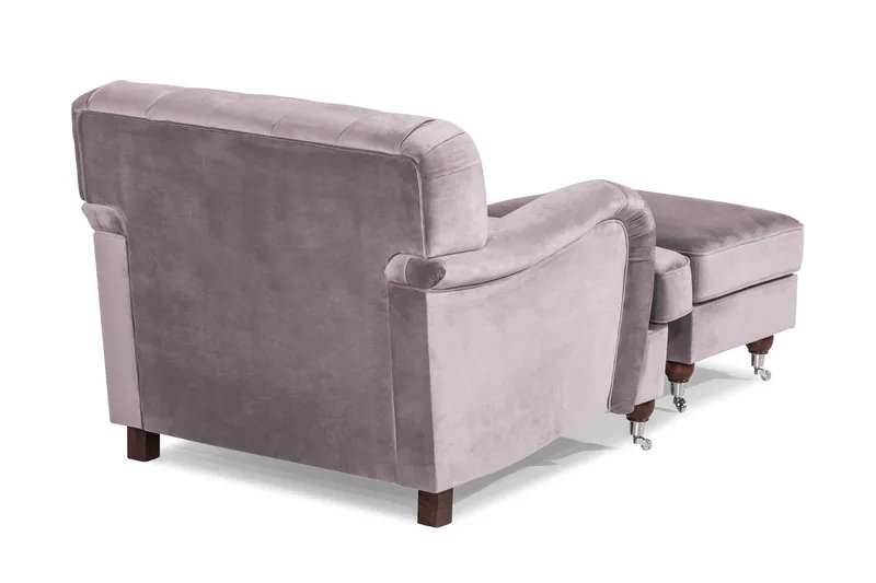 Howard Riviera Fåtölj med Fotpall - Lila - Möbler - Fåtölj & stolar - Fåtölj - Howard fåtölj