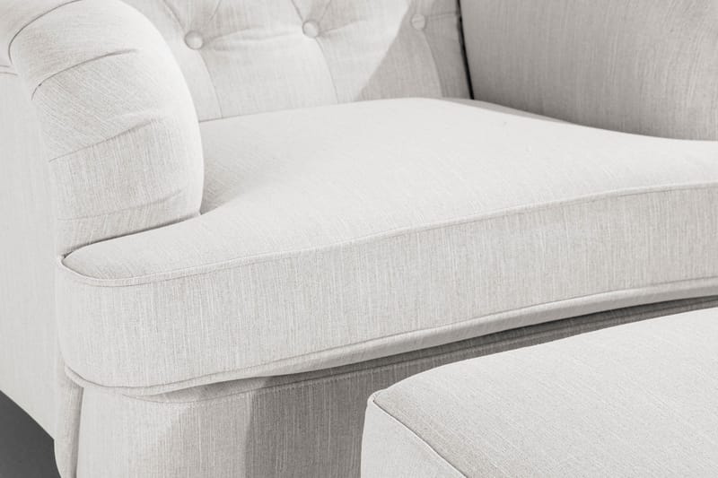 Howard Riviera Fåtölj med Fotpall - Linnebeige - Möbler - Fåtölj & stolar - Fåtölj - Howard fåtölj