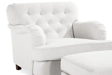 Howard Riviera Fåtölj med Fotpall - Linnebeige - Möbler - Fåtölj & stolar - Fåtölj - Howard fåtölj