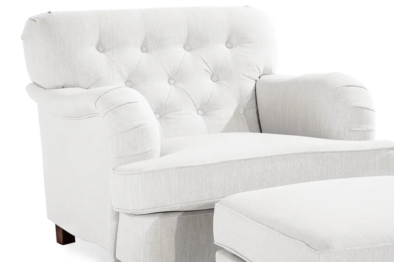 Howard Riviera Fåtölj med Fotpall - Linnebeige - Möbler - Fåtölj & stolar - Fåtölj - Howard fåtölj