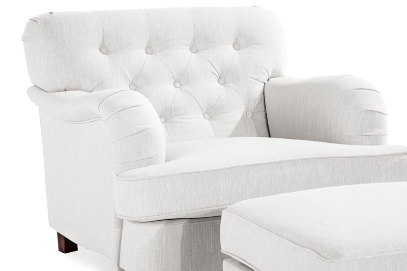 Howard Riviera Fåtölj med Fotpall - Linnebeige - Möbler - Fåtölj & stolar - Fåtölj - Howard fåtölj