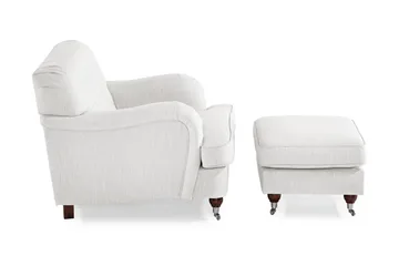 Howard Riviera Fåtölj med Fotpall - Linnebeige - Möbler - Fåtölj & stolar - Fåtölj - Howard fåtölj